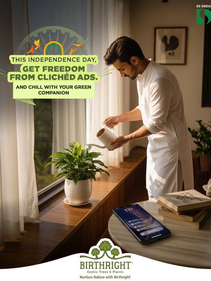 Get freedom from clichéd ads and find a real connection. This Independence Day, I invite you to chill with your green companion and enjoy a moment of quiet patriotism and natural peace.