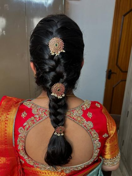 Laxmi Ramkrishna - Special Occasion Hairstyling Traditional South Indian Braids photo 14