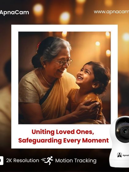 Our Z11 camera helps unite loved ones and safeguard every moment. With 2K resolution and motion tracking, it's perfect for keeping an eye on elderly family members.