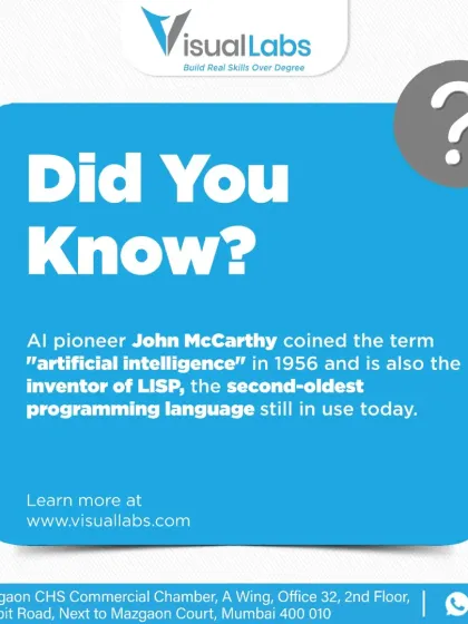 Did you know? AI pioneer John McCarthy coined the term "artificial intelligence" in 1956 and also invented LISP, the second oldest programming language still in use.