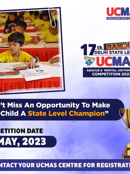 Don't miss the opportunity to make your child a State Level Champion. Register now for the 17th Delhi State Level Competition.