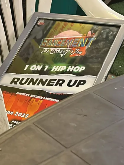 Another trophy, this one for being the runner up in a 1 on 1 hip-hop battle at 'Advancement The Street Jam'. Every competition is a learning experience.