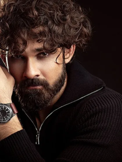 This is the kind of powerful, dramatic headshot that gets you noticed. I used specific studio lighting to create deep shadows and highlight the texture in his hair and beard, making for an intense and memorable portrait for an actor's portfolio.