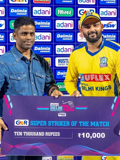 It was an honor to receive the GMR Super Striker of the Match award during the Adani Delhi Premier League. Competing at this level helps me stay sharp and bring real, on-field experience to my coaching and commentary. It's proof that I practice what I preach.