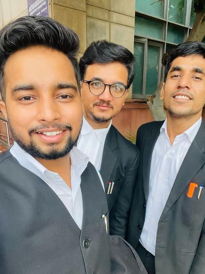 A selfie with my colleagues during a busy National Lok Adalat day. We work together to manage a high volume of cases, ensuring each client's matter is addressed for a fast and effective resolution of their pending traffic fines.
