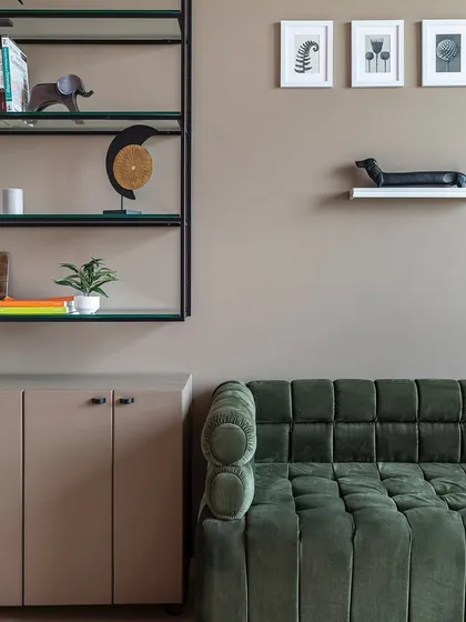 A serene study lounge designed for relaxed reading and quiet reflection. The comfortable seating, natural light, and calming color palette make it the perfect retreat from the city’s hustle.