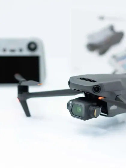 A look at my primary tool for aerial cinematography, the DJI Mavic 3 Classic. This professional-grade, DGCA-certified drone is key to capturing the stable, high-resolution footage I deliver for large-scale events.