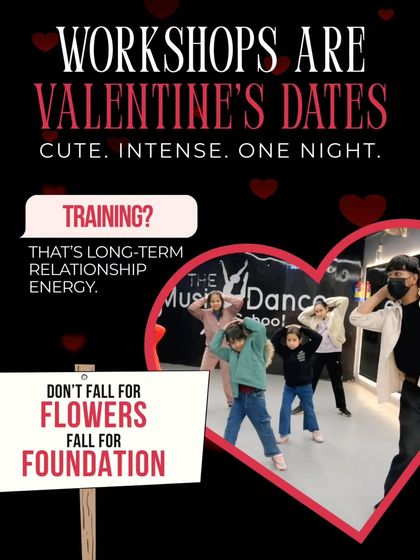 Workshops are like Valentine's dates: cute, intense, one night. Training is long-term relationship energy. Don't fall for flowers, fall for foundation.