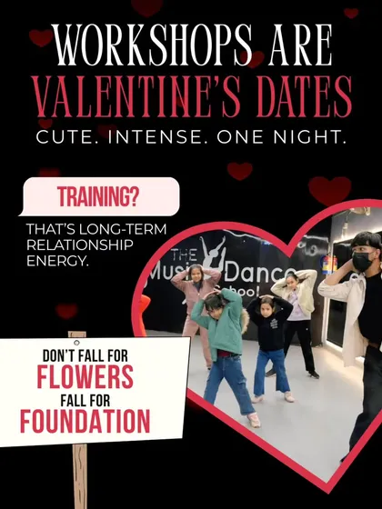 Workshops are like Valentine's dates: cute, intense, one night. Training is long-term relationship energy. Don't fall for flowers, fall for foundation.