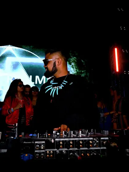 A cool shot from the Spacetech festival in the mountains. Playing outdoors in unique locations like Kullu is an incredible experience.