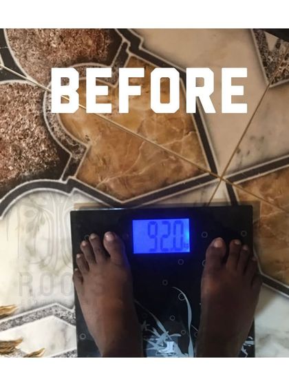 Before: This client, a digital marketing professional, started at 92.0 kgs, dealing with bloating, indigestion, and acidity from a sedentary job.