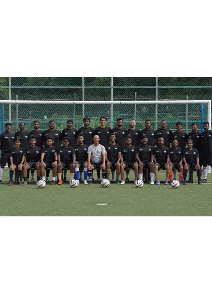 Coach Shruti with her AIFF AFC C Diploma certificate and fellow coaches. We are proud of her accomplishment and dedication to professional development.