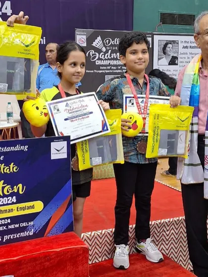 Our youngest state-level winners proudly displaying their certificates and prizes. I believe in nurturing talent from a very young age.