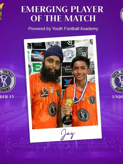 Jay, another U-15 player, recognized for his promising performance.