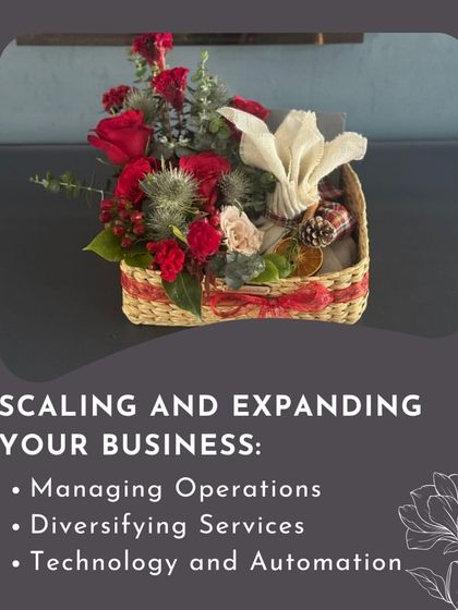 Scaling and expanding your business requires a solid strategy. I cover managing operations, diversifying services, and using technology and automation to grow your floral enterprise.