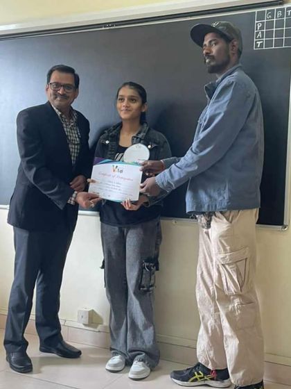 Celebrating our students' success at a dance audition. I'm so proud of their hard work and dedication.