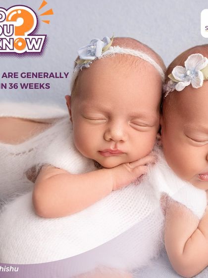 Did you know that twin pregnancies often have a shorter gestation period? Twins are generally born around 36 weeks, as compared to the 40-week term for a single baby.