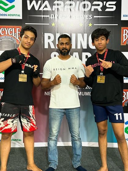 The team celebrating multiple victories at the Warriors Dream Series. Our young amateur fighters showed brilliant performances, securing wins by TKO, submission, and decision.