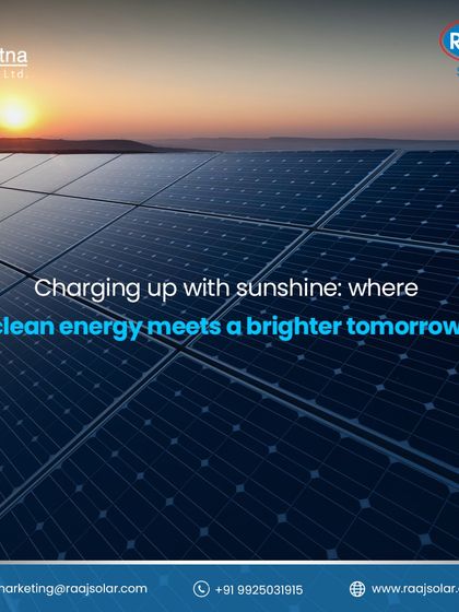 Raaj Solar - Utility-Scale & Industrial Solar Projects Innovation & Vision for the Future photo 10