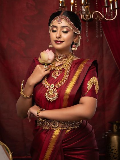 Surabhi's Makeup Studio & Academy - Professional Makeup & Hairstyling Courses Student Portfolios: Traditional South Indian Brides photo 9