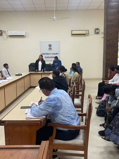 Another view of the orientation program, showing the active participation of officials from the Juvenile Justice Board, CWC, and other departments. Together, we are working for a healthier Gurugram.