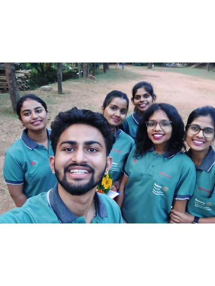 A selfie with my group at the RYLA event. It's rewarding to see everyone grow and have fun.