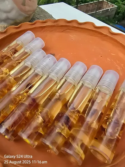 The light reflects beautifully off these little bottles of Lip Serum Oil. They are small enough to carry with you for hydration on the go.