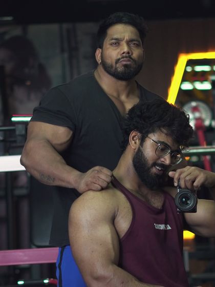 With my videographer and friend. It's important to have people who support your vision.