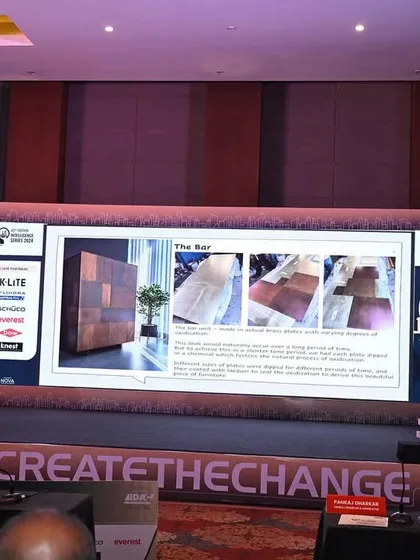 Our design director, Ritu Goregaoker, presenting on "Storytelling in Design" at an industry event. We believe in sharing our knowledge and contributing to the larger design conversation.
