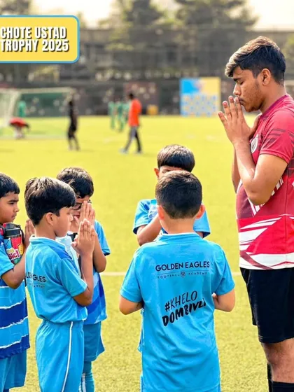 It all starts here. A coach guides our youngest players, the 'Chote Ustads', teaching them not just football skills but also discipline and respect. We believe in building a strong foundation from the very first day.