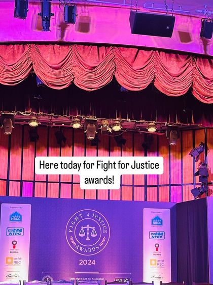 The stage is set for the 'Fight for Justice' Awards 2024, an event I was proud to be a part of.