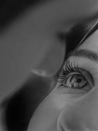 Can you guess which is the reference photo and which is my drawing? This hyper-realistic eye sketch was a fun challenge to test my skills.