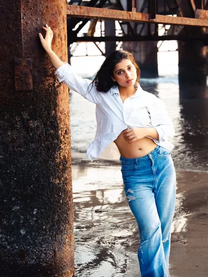 Leaning against the pier, this shot combines the soft beach setting with a touch of the industrial, gritty texture I love.