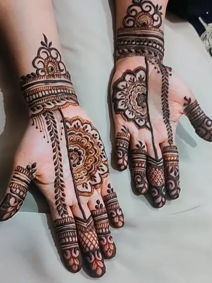 A half-mandala design, a modern and stylish take on the traditional full mandala.