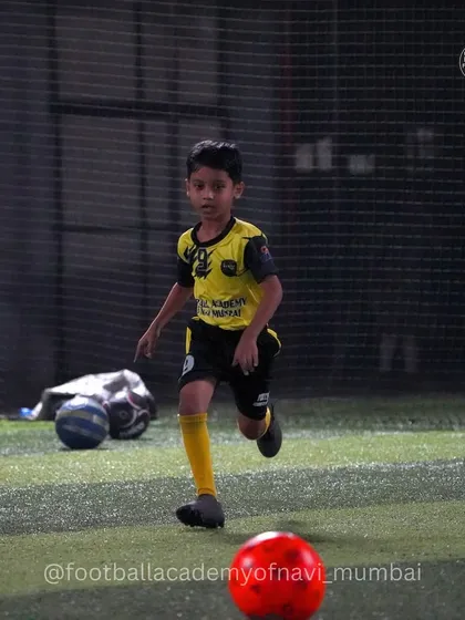 Even our youngest players are taught to be comfortable on the ball, chasing it down with determination.