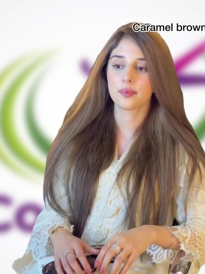 A different angle of the single-tone caramel brown color. This shows how the color looks in different lighting, maintaining its warmth and richness.