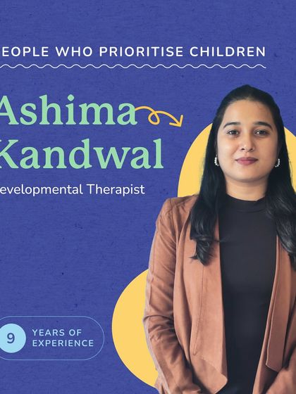 Meet Ashima Kandwal, a Developmental Therapist with 9 years of experience. She heads our DT Team in Gurgaon and believes in supporting families through early intervention and social communication therapy.