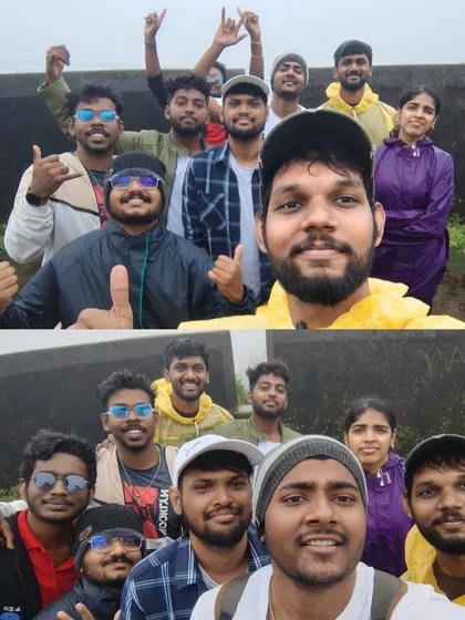 Fun selfies and group poses from our Coorg adventure. Rain or shine, the energy is always high with the Tripbae crew.