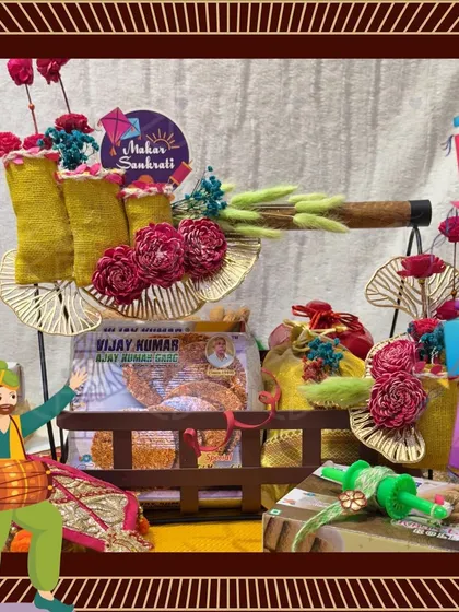An animated version of my decorative Lohri hamper, perfect for adding a touch of festive magic to your gifting.