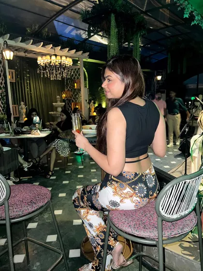 A candid moment from a night out with friends. These are the memories I cherish.