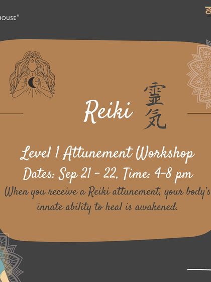 Are you ready to awaken your healing potential? This is an invitation to my Reiki Level 1 Attunement Workshop, designed for beginners to learn the ancient art of energy healing and tap into the universal life force.