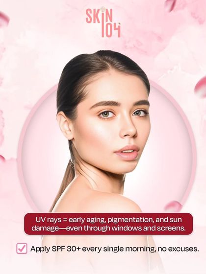 UV rays from the sun are a primary cause of early aging, pigmentation, and sun damage. Applying SPF 30+ every single morning is the most important step in any anti-aging skincare routine.