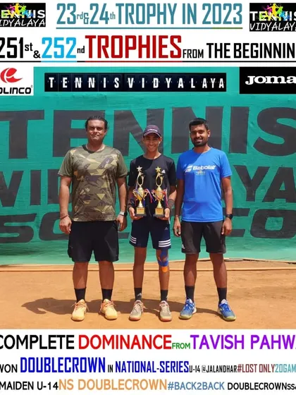 A fantastic double crown for Tavish Pahwa at the National Series U-14 in Jalandhar. This was his maiden U-14 National Series win.