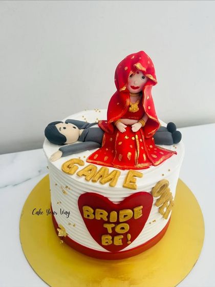 Game Over or just getting started? A funny and unique cake for a bride-to-be.