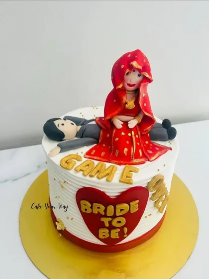 Game Over or just getting started? A funny and unique cake for a bride-to-be.
