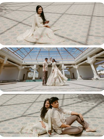 This collage captures the playful and romantic energy of a session in a beautiful, light filled space. From dancing to quiet moments, it shows the variety we can capture in one location.