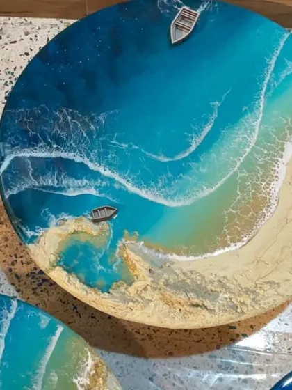 Learn to create beautiful beach art with realistic waves and 3D islands in my upcoming workshop. This session is available online and offline in Delhi.