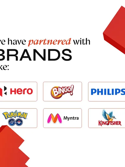 We have partnered with some of the biggest brands in the country, including Hero, Bingo!, Philips, Pokémon GO, Myntra, and Kingfisher, to connect them with the next generation of consumers.