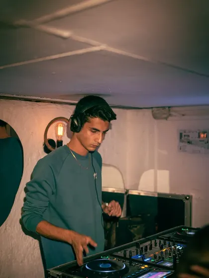 In the zone at Olive Mumbai. Spinning throwback hip hop requires a deep love for the genre and an understanding of what makes people move.