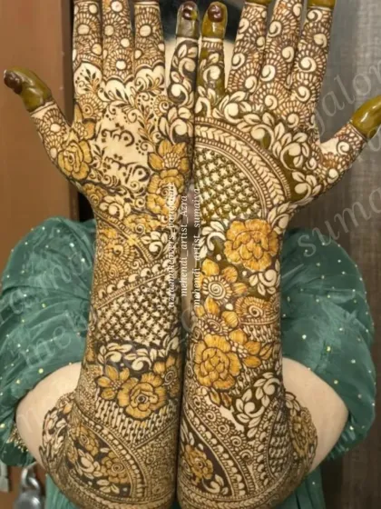 Azra Mehendi - Mehendi Artistry Full Bridal Mehendi photo 65